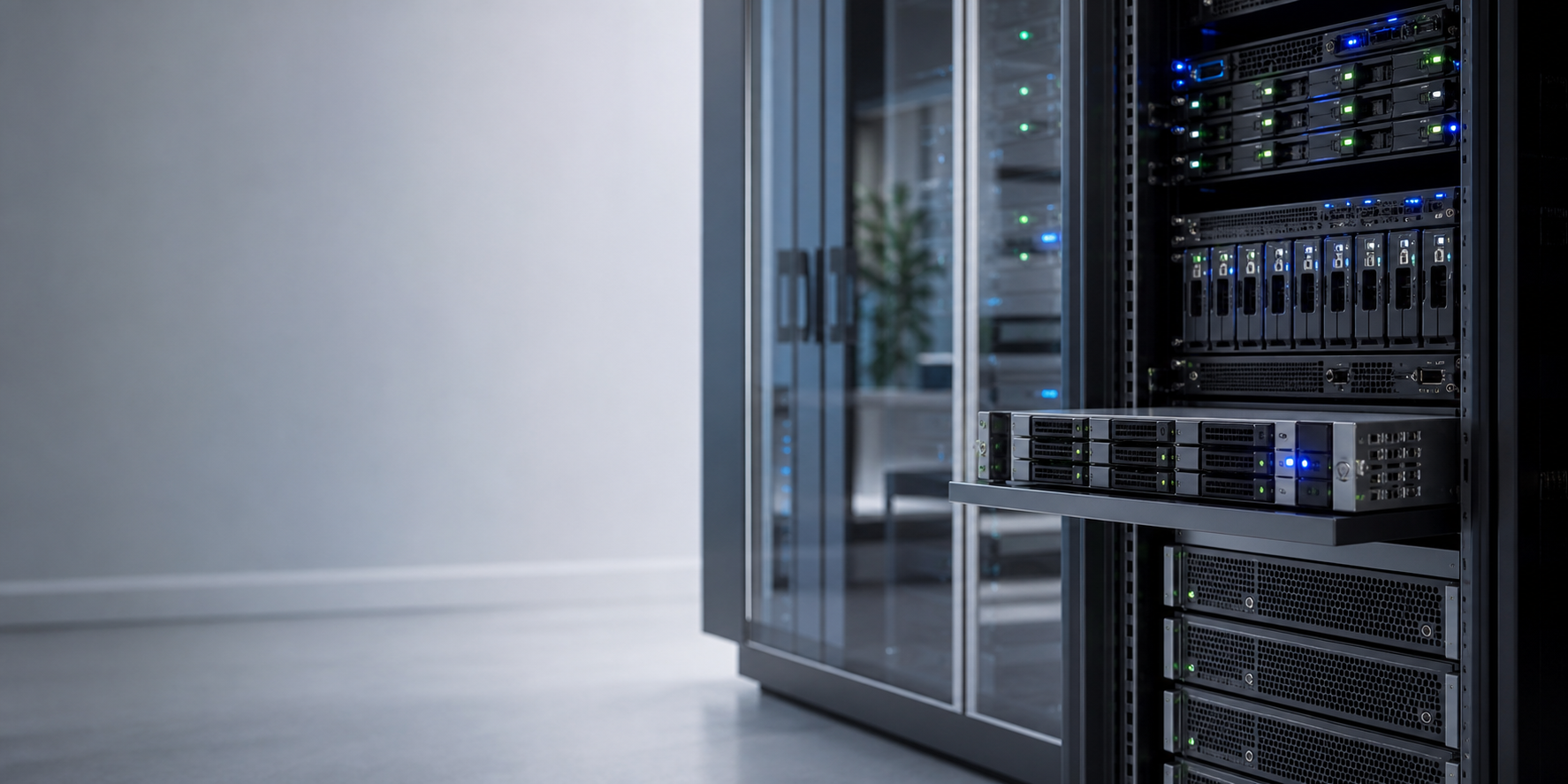 Server storage racks.